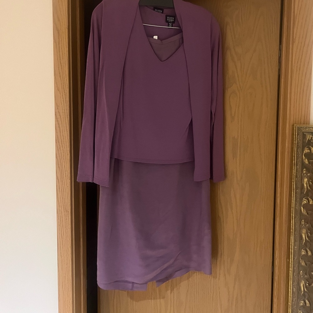 Eileen Fisher Plum Three Piece Set